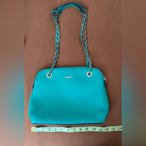 DKNY Green Leather dome Shoulder/Crossbody - Picture 8 of 8